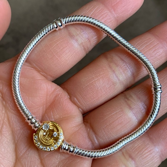 NWOT Moments Shooting Star Clasp Snake Chain Bracelet Sterling Silver 925 - Picture 4 of 10